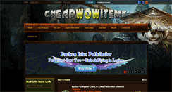 Desktop Screenshot of cheapwowitems.com