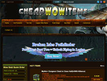 Tablet Screenshot of cheapwowitems.com